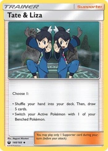 Carta Tate & Liza 148/168 do set Tempestade Celestial — Pokémon TCG | Bynx