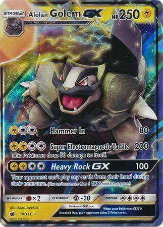 Alolan Golem-GX 034/111 — Invasão Carmim