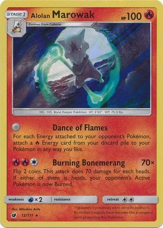 Carta Alolan Marowak 12/111 do set Invasão Carmim — Pokémon TCG | Bynx