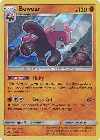 Carta Bewear 56/111 do set Invasão Carmim — Pokémon TCG | Bynx