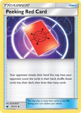 Carta Peeking Red Card 97/111 do set Invasão Carmim — Pokémon TCG | Bynx