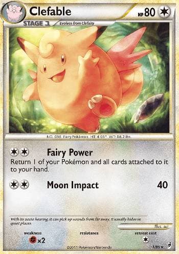 Carta Clefable 1/95 do set Chamado das Lendas — Pokémon TCG | Bynx