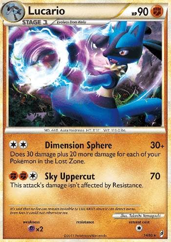 Carta Lucario 14/95 do set Chamado das Lendas — Pokémon TCG | Bynx