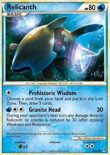 Carta Relicanth 69/95 do set Chamado das Lendas — Pokémon TCG | Bynx