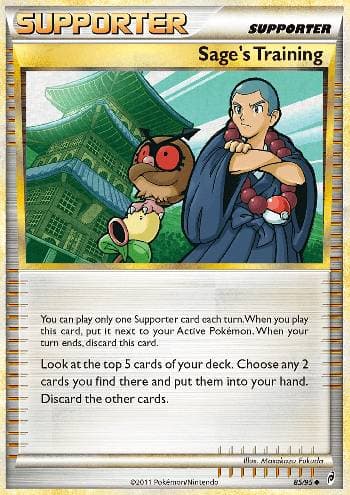 Carta Sage's Training 85/95 do set Chamado das Lendas — Pokémon TCG | Bynx