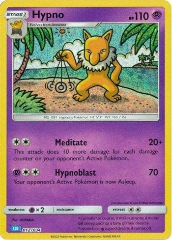 Hypno 012/34 — Blastoise & Suicune ex Deck