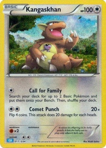 Carta Kangaskhan 017/34 do set Blastoise & Suicune ex Deck — Pokémon TCG | Bynx