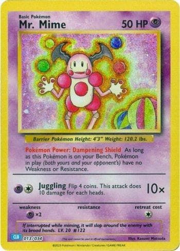 Carta Mr. Mime 013/34 do set Blastoise & Suicune ex Deck — Pokémon TCG | Bynx