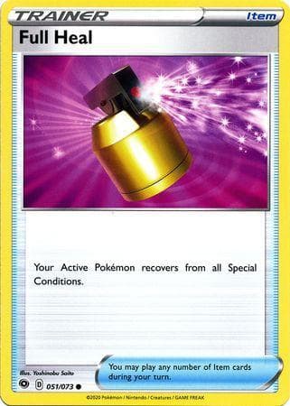 Carta Full Heal 51/73 do set Caminho do Campeão — Pokémon TCG | Bynx