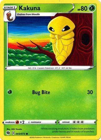 Carta Kakuna 3/73 do set Caminho do Campeão — Pokémon TCG | Bynx