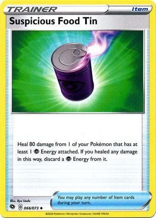 Carta Suspicious Food Tin 66/73 do set Caminho do Campeão — Pokémon TCG | Bynx