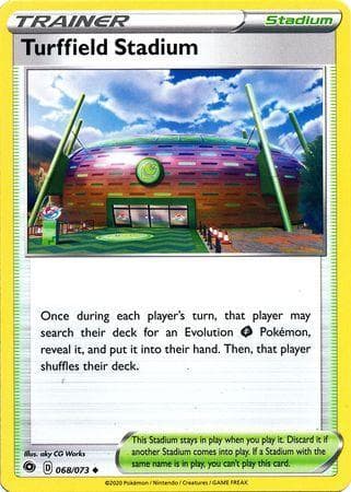 Carta Turffield Stadium 68/73 do set Caminho do Campeão — Pokémon TCG | Bynx