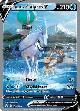 Carta Ice Rider Calyrex-V 164/198 do set Reinado Arrepiante — Pokémon TCG | Bynx