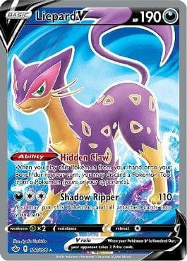 Carta Liepard-V 180/198 do set Reinado Arrepiante — Pokémon TCG | Bynx