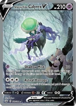 Carta Shadow Rider Calyrex-V 172/198 do set Reinado Arrepiante — Pokémon TCG | Bynx