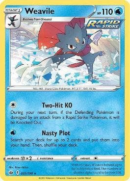 Carta Weavile 31/198 do set Reinado Arrepiante — Pokémon TCG | Bynx