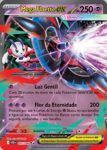 Carta Mega Floette ex 035/86 do set Chaos Rising — Pokémon TCG | Bynx