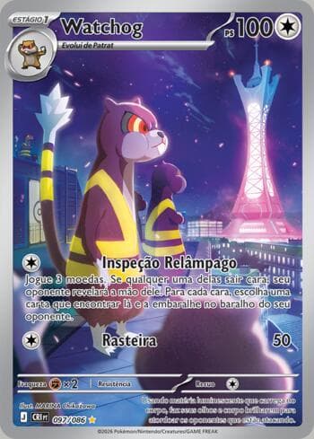 Carta Watchog 097/86 do set Chaos Rising — Pokémon TCG | Bynx