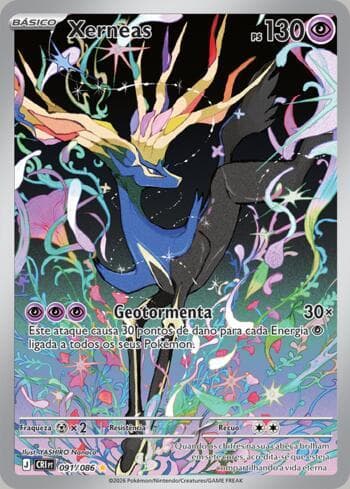 Carta Xerneas 091/86 do set Chaos Rising — Pokémon TCG | Bynx