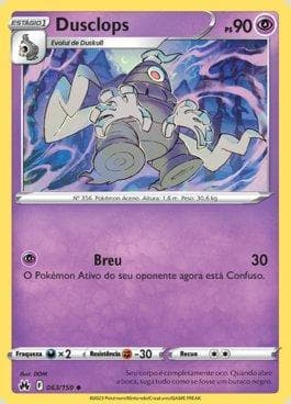 Carta Dusclops 063/159 do set Realeza Absoluta — Pokémon TCG | Bynx