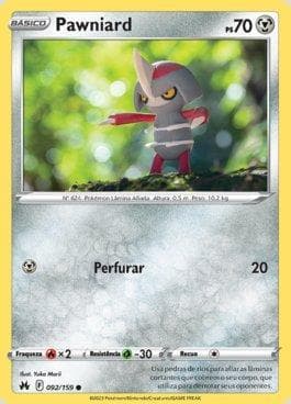 Carta Pawniard 092/159 do set Realeza Absoluta — Pokémon TCG | Bynx