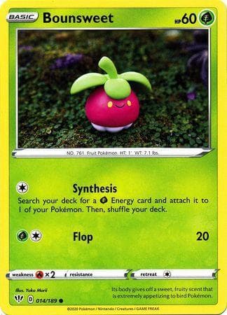 Carta Bounsweet 14/189 do set Escuridão Incandescente — Pokémon TCG | Bynx