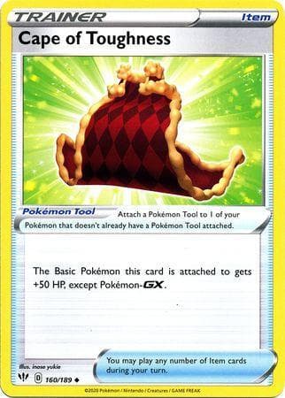 Carta Cape of Toughness 160/189 do set Escuridão Incandescente — Pokémon TCG | Bynx