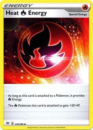 Carta Heat R Energy 174/189 do set Escuridão Incandescente — Pokémon TCG | Bynx