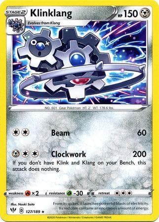Carta Klinklang 127/189 do set Escuridão Incandescente — Pokémon TCG | Bynx