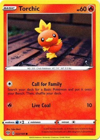 Torchic 022/189 — Escuridão Incandescente
