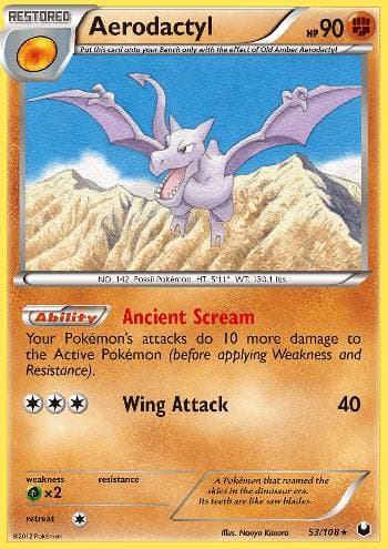 Carta Aerodactyl 53/108 do set Exploradores da Escuridão — Pokémon TCG | Bynx