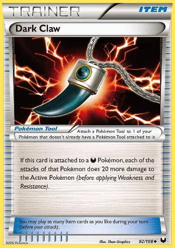 Carta Dark Claw 92/108 do set Exploradores da Escuridão — Pokémon TCG | Bynx