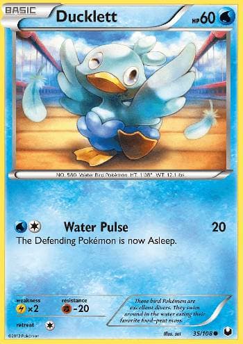 Carta Ducklett 35/108 do set Exploradores da Escuridão — Pokémon TCG | Bynx