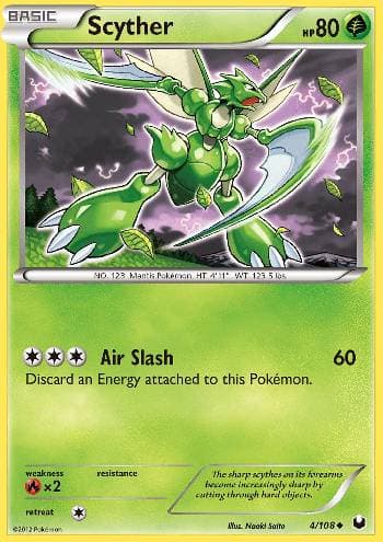 Carta Scyther 4/108 do set Exploradores da Escuridão — Pokémon TCG | Bynx