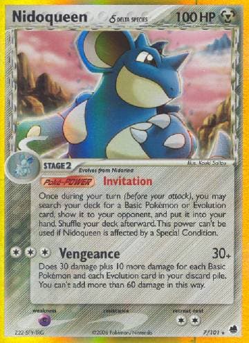Carta Nidoqueen 7/101 do set Dragon Frontiers — Pokémon TCG | Bynx