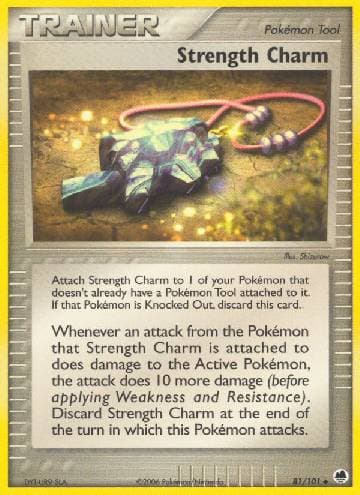 Carta Strength Charm 81/101 do set Dragon Frontiers — Pokémon TCG | Bynx