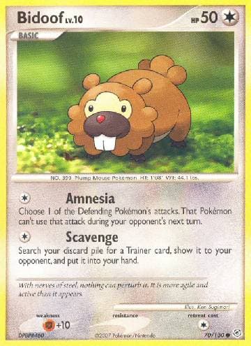 Bidoof 70 — Diamante & Pérola