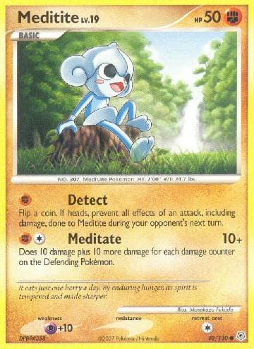 Carta Meditite 89/130 do set Diamante & Pérola — Pokémon TCG | Bynx