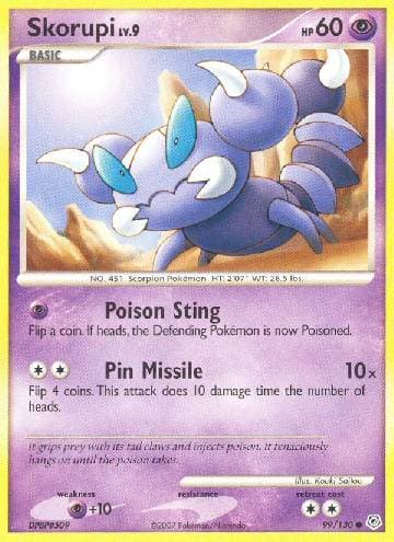 Carta Skorupi 99/130 do set Diamante & Pérola — Pokémon TCG | Bynx