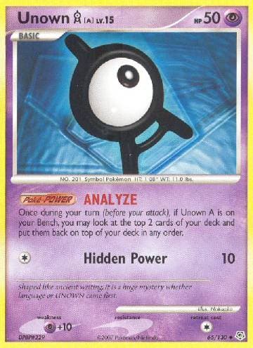 Unown A 65 — Diamante & Pérola