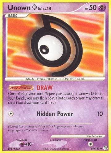 Unown D 68 — Diamante & Pérola