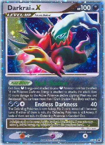 Carta Darkrai LV.X #DP19 do set Diamante & Pérola Promos — Pokémon TCG | Bynx
