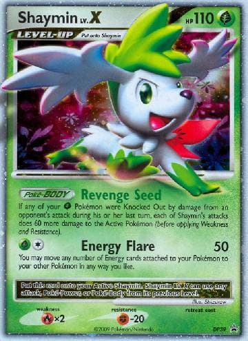 Carta Shaymin LV.X #DP39 do set Diamante & Pérola Promos — Pokémon TCG | Bynx