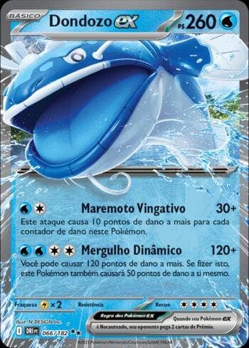 Carta Dondozo ex 066/182 do set Rivais Predestinados — Pokémon TCG | Bynx