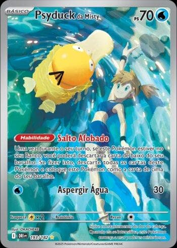 Carta Misty's Psyduck 193/182 do set Rivais Predestinados — Pokémon TCG | Bynx