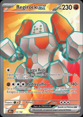 Regirock ex 214/182 — Rivais Predestinados
