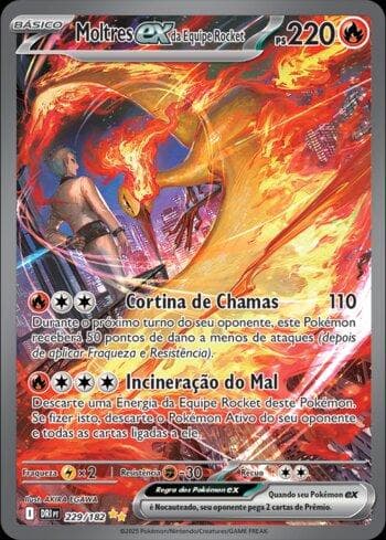 Team Rocket's Moltres ex 229/182 — Rivais Predestinados