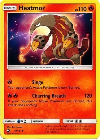 Carta Heatmor 10/70 do set Dragões Soberanos — Pokémon TCG | Bynx