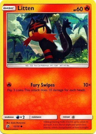 Carta Litten 12/70 do set Dragões Soberanos — Pokémon TCG | Bynx