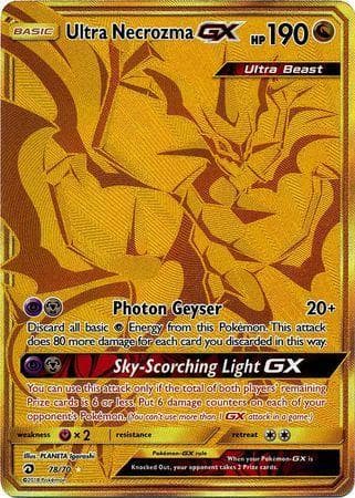 Carta Ultra Necrozma-GX 78/70 do set Dragões Soberanos — Pokémon TCG | Bynx